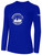 SOCKERS FC BASICS COTTON LONG SLEEVE COTTON T-SHIRT CREST ON WEARER'S CENTER CHEST ROYAL BLUE WHITE