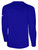 SOCKERS FC BASICS COTTON LONG SLEEVE COTTON T-SHIRT CREST ON WEARER'S CENTER CHEST ROYAL BLUE WHITE