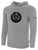 SUDAMERICA SWARM FC BASICS FLEECE PULLOVER HOODIE TEAM CREST ON WEARERS CENTER CHEST LIGHT HEATHER GREY BLACK
