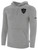 ST. LOUIS LEGENDS SC BASICS FLEECE HOODIE CREST ON LEFT CHEST LIGHT HEATHER GREY BLACK