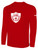 ST. LOUIS LEGENDS SC BASICS LONG SLEEVE COTTON TEE CREST ON CENTER CHEST RED WHITE