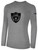 ST. LOUIS LEGENDS SC BASICS LONG SLEEVE COTTON TEE CREST ON CENTER CHEST LIGHT HEATHER GREY BLACK