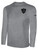 ST. LOUIS LEGENDS SC BASICS LONG SLEEVE COTTON TEE CREST ON LEFT CHEST LIGHT HEATHER GREY BLACK