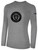 RAD SWARM FC BASICS LONG SLEEVE COTTON TEE TEAM CREST ON WEARERS CENTER CHEST LIGHT HEATHER GREY BLACK