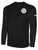 RAD SWARM FC BASICS LONG SLEEVE COTTON TEE TEAM CREST ON WEARERS LEFT CHEST BLACK WHITE