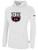 PUEBLO RANGERS BASICS FLEECE PULLOVER HOODIE TEAM CREST ON WEARERS CENTER CHEST WHITE BLACK