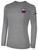 PUEBLO RANGERS BASICS LONG SLEEVE COTTON TEE TEAM CREST ON WEARERS LEFT CHEST LIGHT HEATHER GREY BLACK