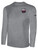 PUEBLO RANGERS BASICS LONG SLEEVE COTTON TEE TEAM CREST ON WEARERS LEFT CHEST LIGHT HEATHER GREY BLACK