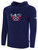 OJB FC  BASICS FLEECE PULLOVER HOODIE CREST ON WEARERS CENTER CHEST NAVY WHITE