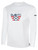 OJB FC  BASICS LONG SLEEVE COTTON T-SHIRT CREST ON WEARERS CENTER CHEST WHITE BLACK