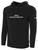 IOWA BARNSTORMERS IFL BASICS FLEECE PULLOVER HOODIE CREST ON WEARERS CENTER CHEST BLACK WHITE