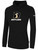 ARIZONA RATTLERS IFL BASICS FLEECE PULLOVER HOODIE CREST ON WEARERS CENTER CHEST BLACK WHITE