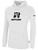 ARIZONA RATTLERS IFL BASICS FLEECE PULLOVER HOODIE CREST ON WEARERS CENTER CHEST WHITE BLACK