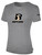 ARIZONA RATTLERS IFL BASICS COTTON T-SHIRT CREST ON WEARERS CENTER CHEST LIGHT HEATHER GREY BLACK