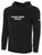 FISHERS FREIGHT IFL BASICS FLEECE PULLOVER HOODIE CREST ON WEARERS CENTER CHEST BLACK WHITE