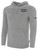 NEW MEXICO CHUPACABRAS IFL BASICS FLEECE PULLOVER HOODIE CREST ON WEARERS LEFT CHEST LIGHT HEATHER GREY BLACK