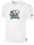 GREEN BAY BLIZZARD IFL BASICS COTTON T-SHIRT CREST ON WEARERS CENTER CHEST WHITE BLACK