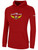 IOWA BARNSTORMERS IFL BASICS FLEECE PULLOVER HOODIE CREST ON WEARERS CENTER CHEST RED WHITE