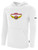 IOWA BARNSTORMERS IFL BASICS FLEECE PULLOVER HOODIE CREST ON WEARERS CENTER CHEST WHITE BLACK