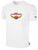 IOWA BARNSTORMERS IFL BASICS COTTON T-SHIRT CREST ON WEARERS CENTER CHEST WHITE BLACK