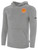 NEW MEXICO CHUPACABRAS IFL BASICS FLEECE PULLOVER HOODIE CREST ON WEARERS LEFT CHEST LIGHT HEATHER GREY BLACK
