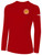 NEW MEXICO CHUPACABRAS IFL BASICS LONG SLEEVE COTTON T-SHIRT CREST ON WEARERS LEFT CHEST RED WHITE