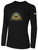 FISHERS FREIGHT IFL BASICS LONG SLEEVE COTTON T-SHIRT CREST ON WEARERS CENTER CHEST BLACK WHITE
