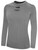 JACKSONVILLE SHARKS IFL BASICS CREW NECK LONG SLEEVE POLY TEE LIGHT HEATHER GREY