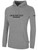 JACKSONVILLE SHARKS IFL BASICS FLEECE PULLOVER HOODIE CREST ON WEARERS CENTER CHEST LIGHT HEATHER GREY BLACK