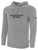 JACKSONVILLE SHARKS IFL BASICS FLEECE PULLOVER HOODIE CREST ON WEARERS CENTER CHEST LIGHT HEATHER GREY BLACK