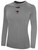 JACKSONVILLE SHARKS IFL BASICS CREW NECK LONG SLEEVE POLY TEE LIGHT HEATHER GREY