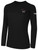 JACKSONVILLE SHARKS IFL BASICS LONG SLEEVE COTTON T-SHIRT CREST ON WEARERS LEFT CHEST BLACK WHITE