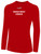 VEGAS KNIGHT HAWKS IFL BASICS CREW NECK LONG SLEEVE POLY TEE RED