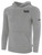 ORLANDO PIRATES IFL BASICS FLEECE PULLOVER HOODIE CREST ON WEARERS LEFT CHEST LIGHT HEATHER GREY BLACK