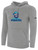 ORLANDO PIRATES IFL BASICS FLEECE PULLOVER HOODIE CREST ON WEARERS CENTER CHEST LIGHT HEATHER GREY BLACK