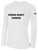 VEGAS KNIGHT HAWKS IFL BASICS LONG SLEEVE COTTON T-SHIRT CREST ON WEARERS CENTER CHEST WHITE BLACK