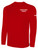 VEGAS KNIGHT HAWKS IFL BASICS LONG SLEEVE COTTON T-SHIRT CREST ON WEARERS LEFT CHEST RED WHITE