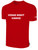 VEGAS KNIGHT HAWKS IFL BASICS COTTON T-SHIRT CREST ON WEARERS CENTER CHEST RED WHITE