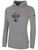 NORTHERN AZ WRANGLERS IFL BASICS FLEECE PULLOVER HOODIE CREST ON WEARERS CENTER CHEST LIGHT HEATHER GREY BLACK