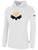 VEGAS KNIGHT HAWKS IFL BASICS FLEECE PULLOVER HOODIE CREST ON WEARERS CENTER CHEST WHITE BLACK