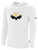 VEGAS KNIGHT HAWKS IFL BASICS FLEECE PULLOVER HOODIE CREST ON WEARERS CENTER CHEST WHITE BLACK