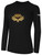 VEGAS KNIGHT HAWKS IFL BASICS LONG SLEEVE COTTON T-SHIRT CREST ON WEARERS CENTER CHEST BLACK WHITE