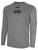 TULSA OILERS IFL BASICS CREW NECK LONG SLEEVE POLY TEE LIGHT HEATHER GREY