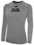 TULSA OILERS IFL BASICS CREW NECK LONG SLEEVE POLY TEE LIGHT HEATHER GREY