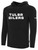 TULSA OILERS IFL BASICS FLEECE PULLOVER HOODIE CREST ON WEARERS CENTER CHEST BLACK WHITE