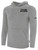 TULSA OILERS IFL BASICS FLEECE PULLOVER HOODIE CREST ON WEARERS LEFT CHEST LIGHT HEATHER GREY BLACK