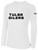 TULSA OILERS IFL BASICS LONG SLEEVE COTTON T-SHIRT CREST ON WEARERS CENTER CHEST WHITE BLACK
