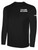 TULSA OILERS IFL BASICS LONG SLEEVE COTTON T-SHIRT CREST ON WEARERS LEFT CHEST BLACK WHITE