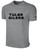 TULSA OILERS IFL BASICS COTTON T-SHIRT CREST ON WEARERS CENTER CHEST LIGHT HEATHER GREY BLACK