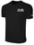 TULSA OILERS IFL BASICS COTTON T-SHIRT CREST ON WEARERS LEFT CHEST BLACK WHITE